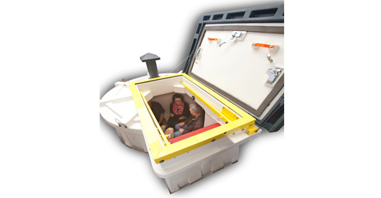 Tornado Shelter, Storm Shelter, Double Wall Foam Filled Construction